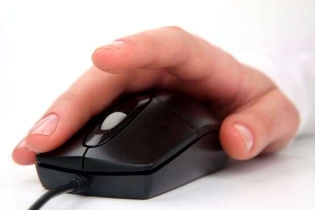 key hand on mouse clicking work 3256354