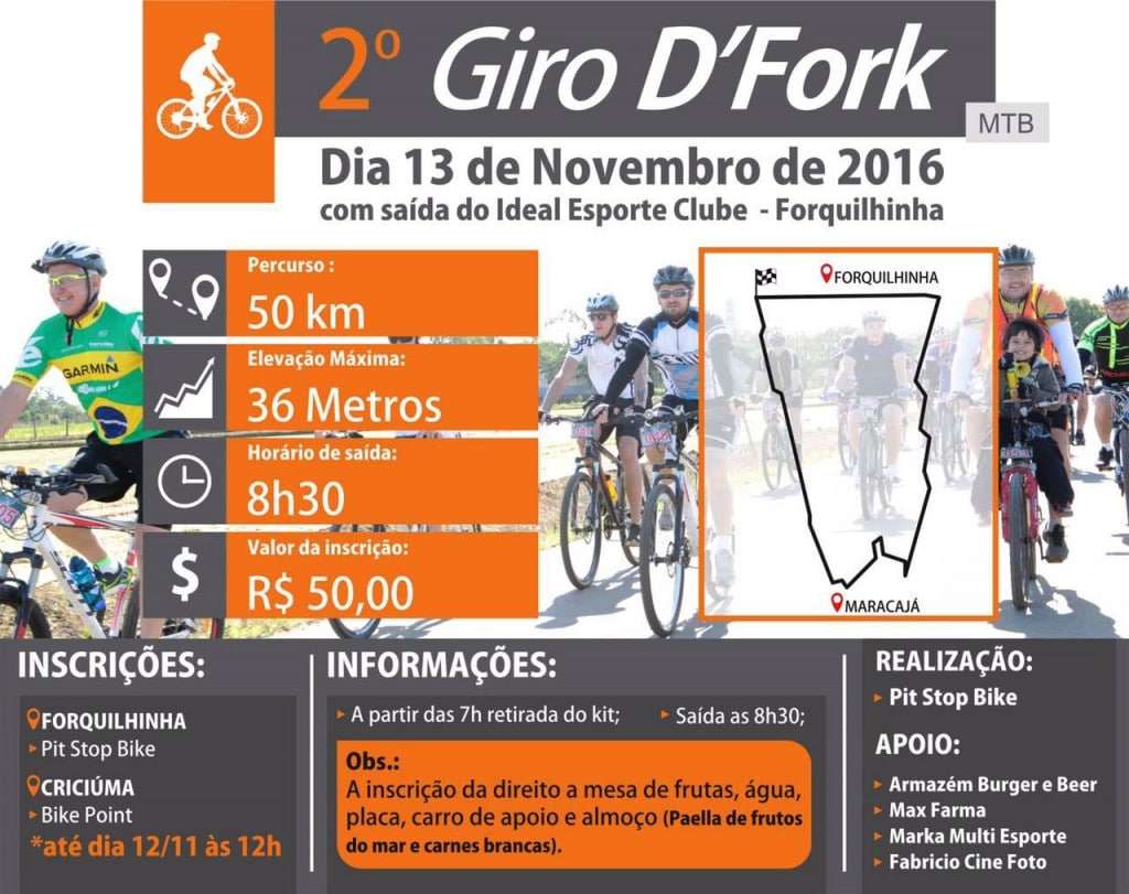 Para amantes do pedal, 2º Giro D’Fork acontece neste fim de semana 7 giro dfork