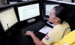 Agentes de trânsito atuam na Central Foto de Émerson Justo