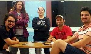 Equipe do coletivo cultural Catavento reunida