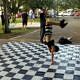 Danças urbanas aleragam a tarde desse domingo na Praça dos Imigrantes Alemães foto Francisca Daltoe
