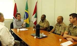 Reunião entre Prefeitura de Criciúma e PM Foto de Émerson Justo