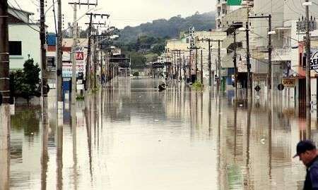 enchente em rio do sul