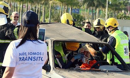 Simulação Semana do Trânsito Parque das Nações Fotos Eduardo Schaucoski 7