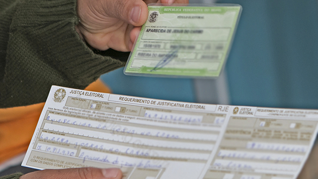 voto justificativa eleições