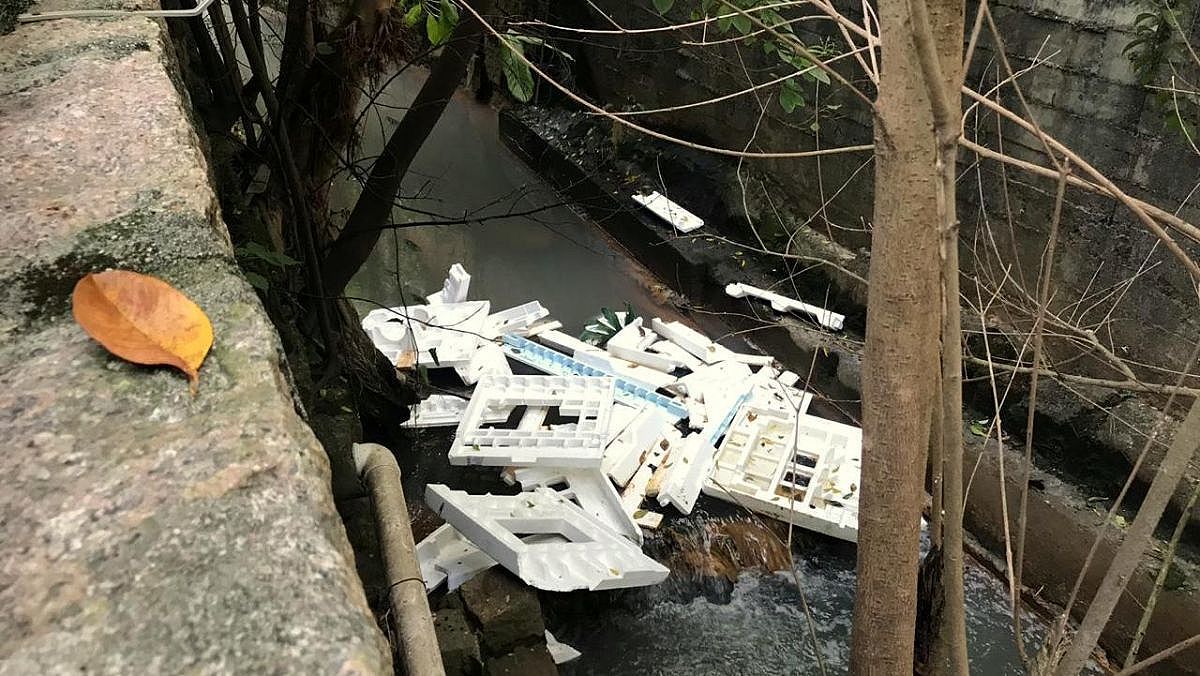 ApÃ³s denÃºncia Famcri realiza retirada de lixo do rio CriciÃºma 20