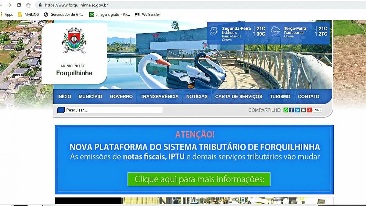 SitePrefeituradeForquilhinha