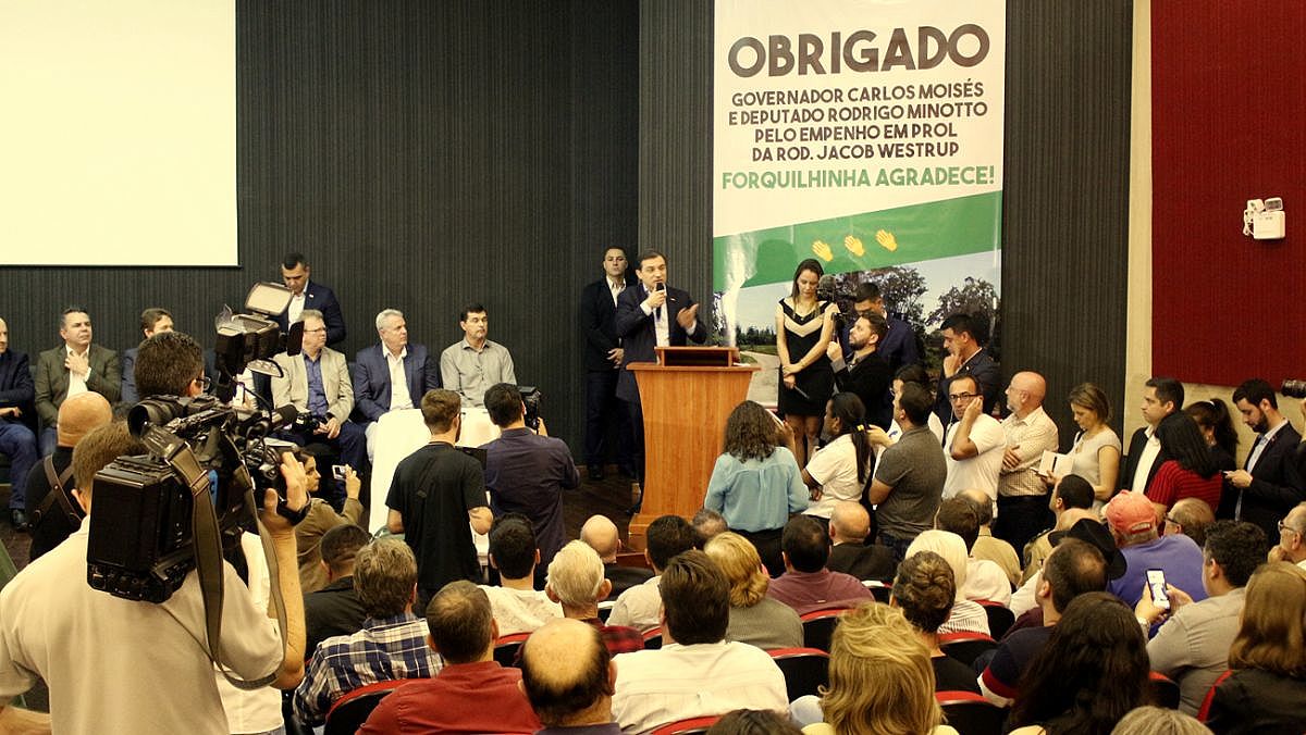 Governador anuncia investimentos para Rod. Jacob Westrup em Forquilhinha 72