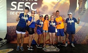 Atletas de Forquilhinha na Corrida Sesc RS 1
