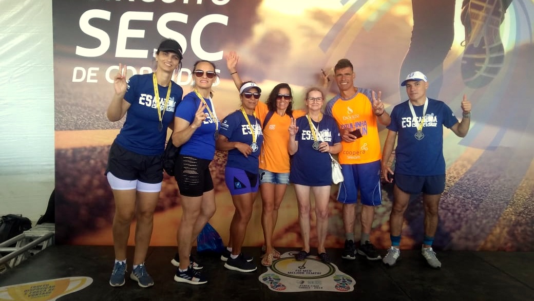 Atletas de Forquilhinha na Corrida Sesc RS 1