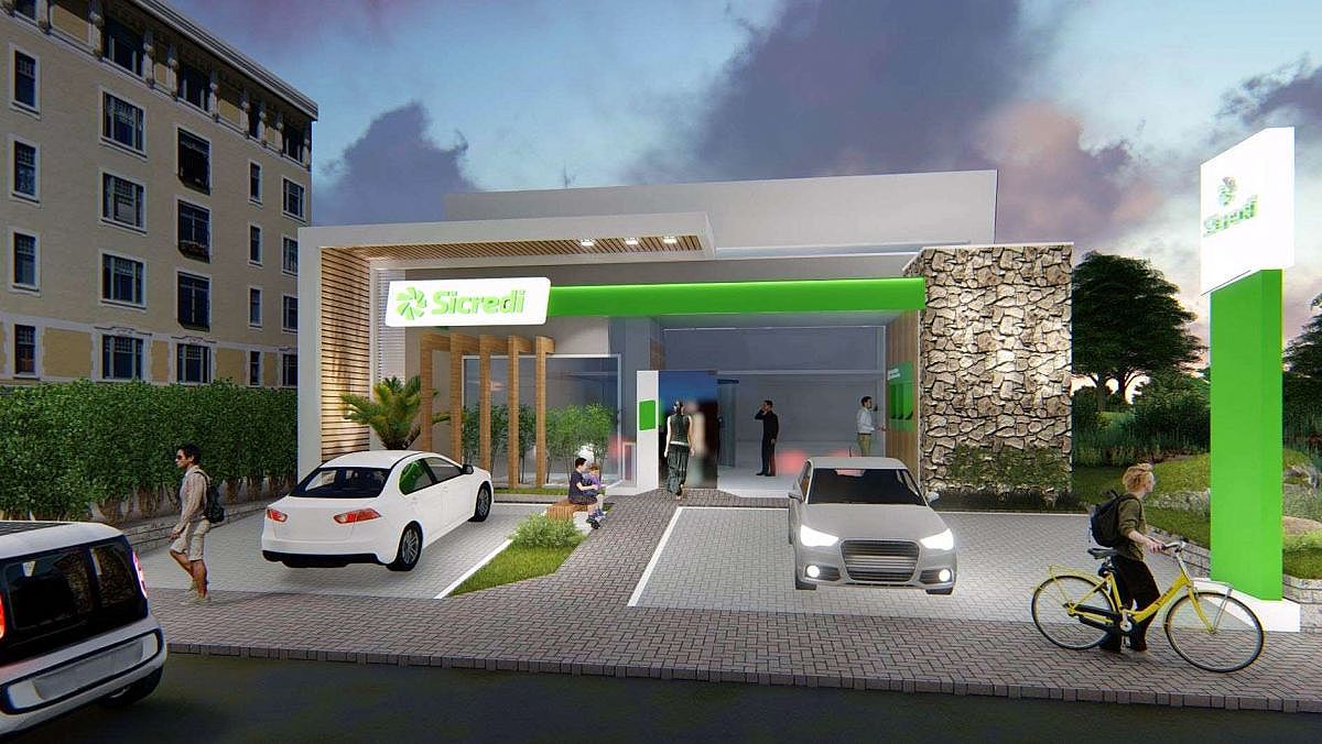 Projeto nova agência Sicredi Urussanga. Divulgação Sicredi1