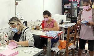 Máscaras produzidas nos Clubes de Mães em Forquilhinha 4