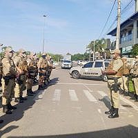 Divisa II: policiais militares de Forquilhinha mobilizados na operação 17 Oper 1
