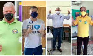 quatro candidatos votaram