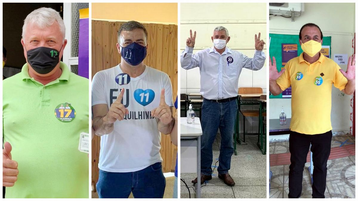 quatro candidatos votaram