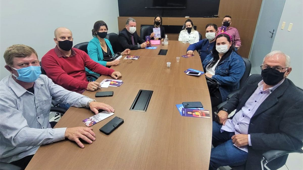Representantes da Unopar na Camara de Forquilhinha