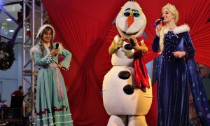 Espetaculo musical Frozen Criciuma Shopping 2
