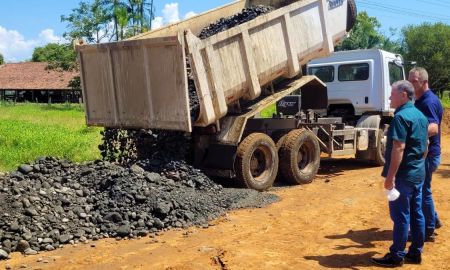 Celio Elias vistoria obras no interior de Forquilhinha 3