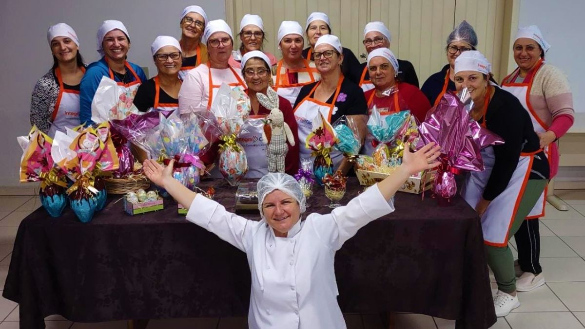 Curso de ovos de pascoa no Integra1