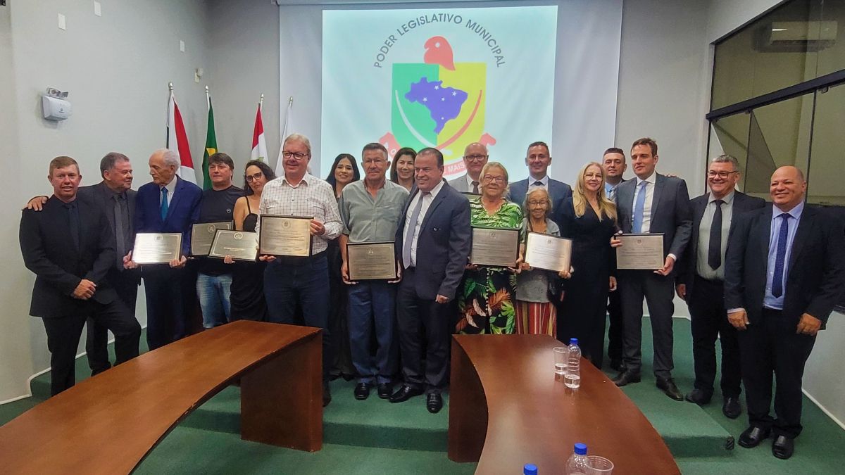 Homenageados da Sessao Solene Forquilhinha 2