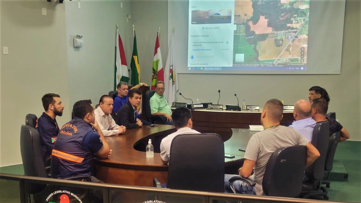 Forquilhinha Criciuma e Maracaja buscam viabilizar o desassoreamento do Rio Sangao 2