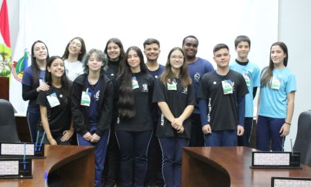 Câmara de Vereadores de Forquilhinha realiza formação com vereadores mirins eleitos - Foto Mariana Martins