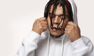 front view man with afro hairstyle